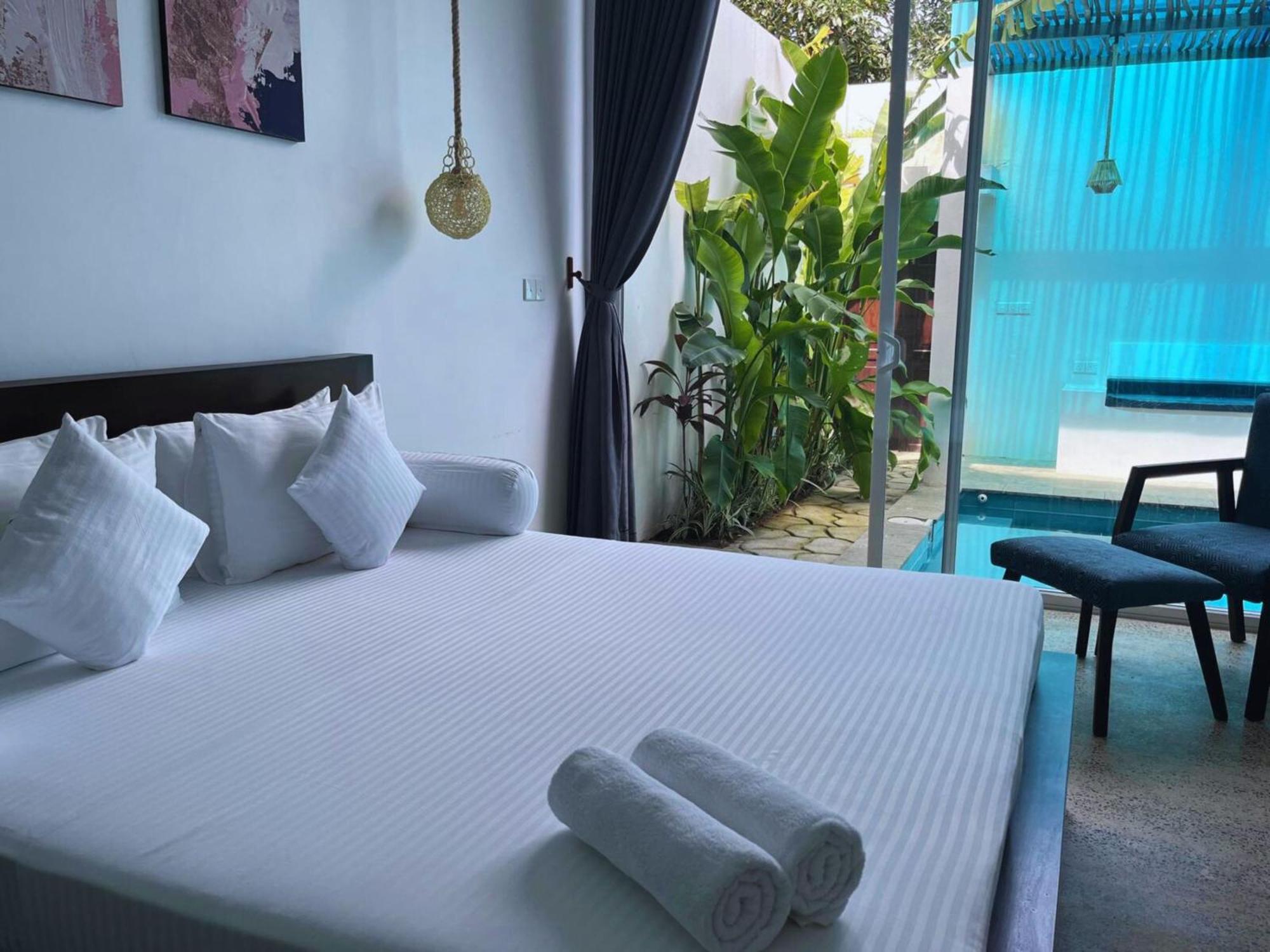 Private Pool Cabanas Ac - Angam Villas Hikkaduwa Extérieur photo